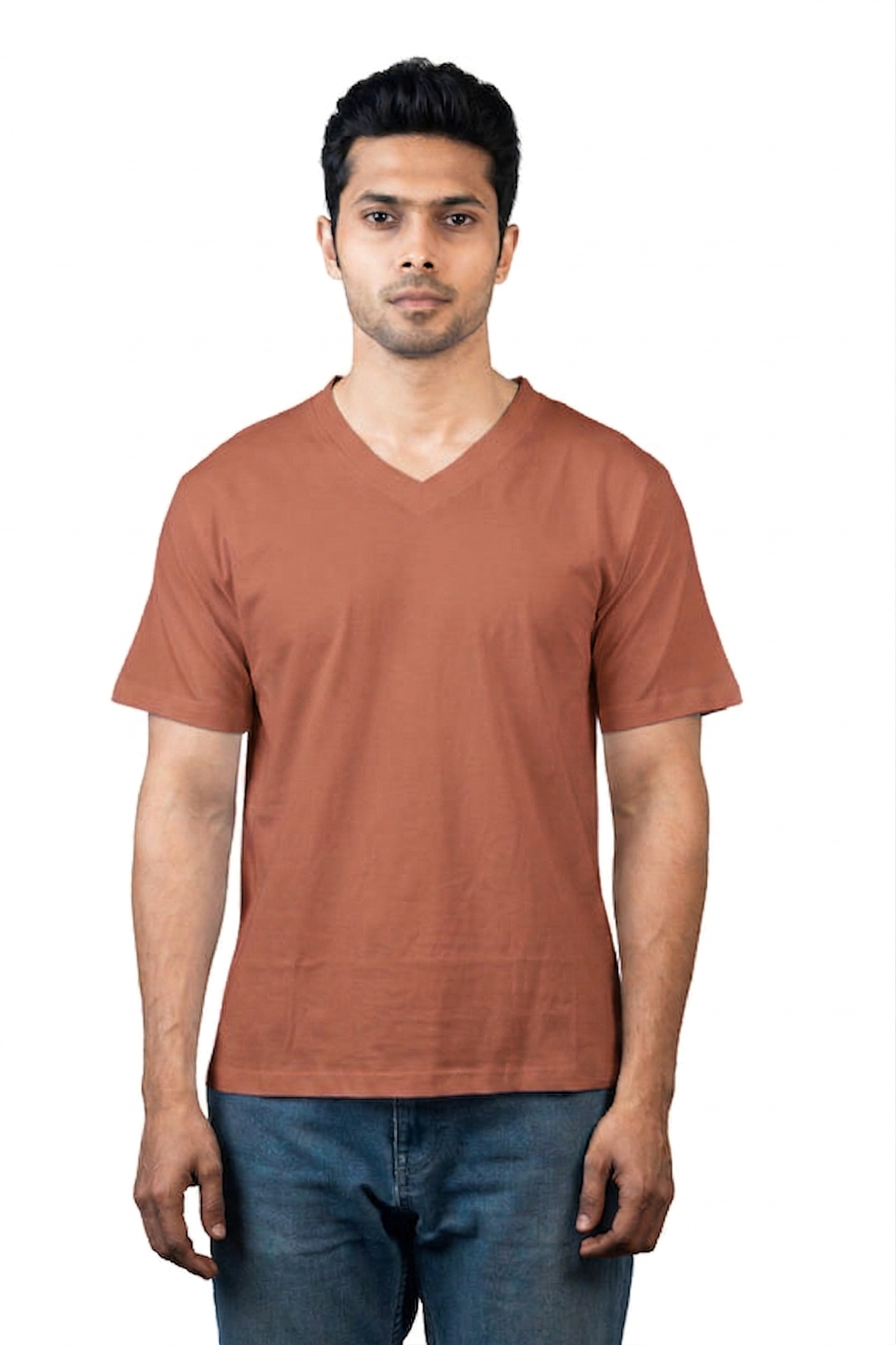 Men’s Premium V-Neck Cotton T-Shirt